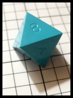 Dice : Dice - DM Collection - Jerry Alexander Blue Opaque D8 - Ebay Sept 2011